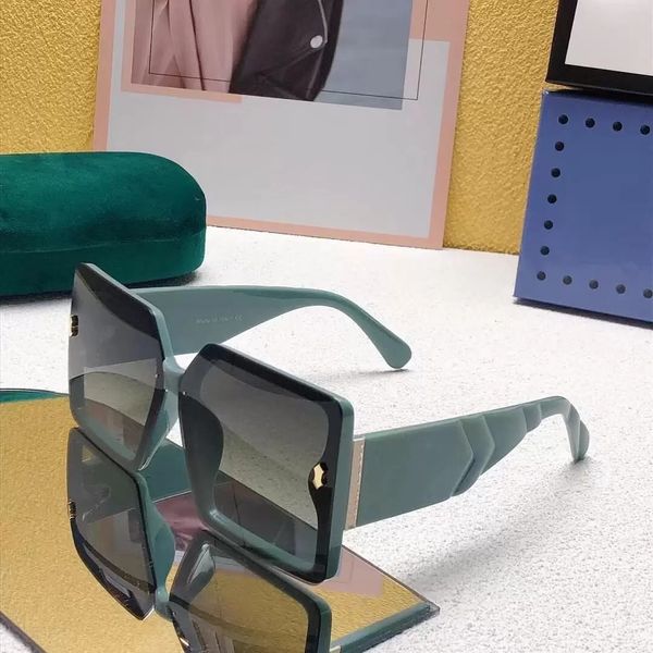 

sunglasses for women summer style rectangle30198 anti-ultraviolet retro shield lens plate oversized square full frame fashion eyeglasses ran, White;black