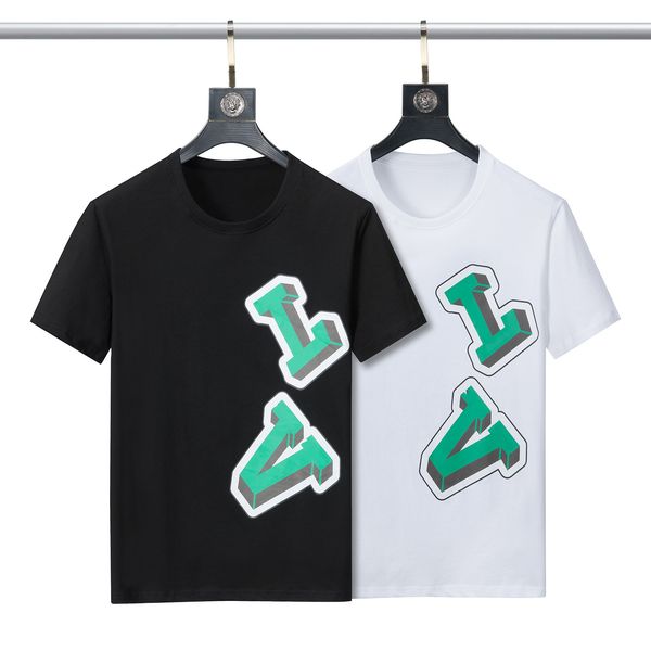 

geometric print designer fashion summer t-shirt casual street short sleeves for men and women cym2, White;black