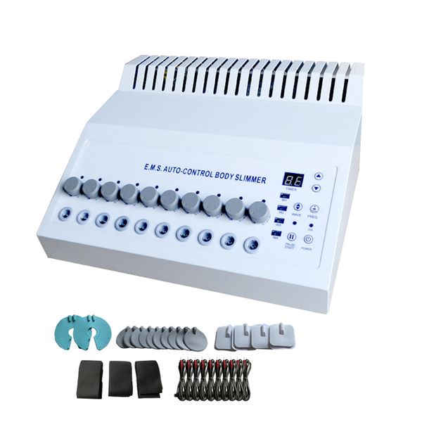 Máquina EMS portátil Slimming Slimming Waves russo Máquinas de ginástica eletroestimuladora de estímulo muscular elétrico Máquinas de fitness