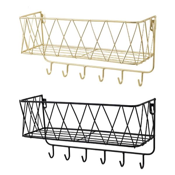 Ganchos Rails Cesto de armazenamento de ferro com chapéu de letra de correio Chave do chapéu Ers Hold Hook Home Decoration ER para keyshooks