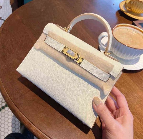 

women's bags herme kellybag designer mini handbags 2022 generation bag leather red one shoulder messenger bagquality