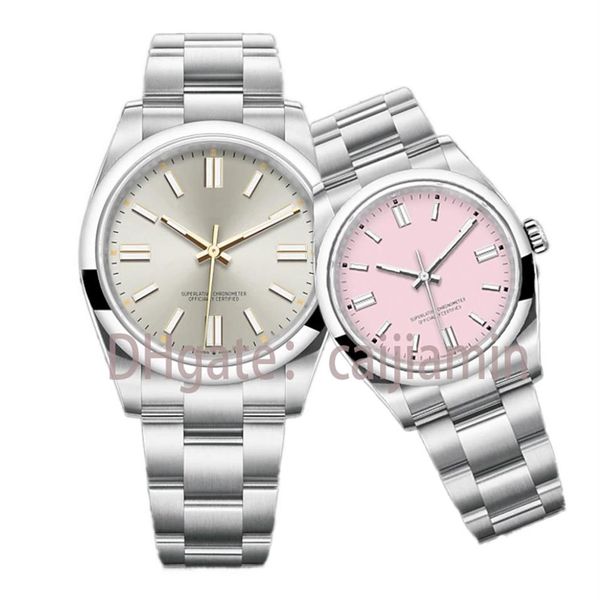 

caijiamin-2021 mens automatic machinery watches 36/41mm stainless steel super luminous wristwatches women waterproof watch montre 227p, Slivery;brown