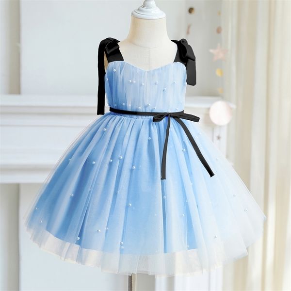 

toddler girls tulle princess dress 15 year kids baby elegant wedding tutu prom children communion formal evening party clothes 220617, Red;yellow