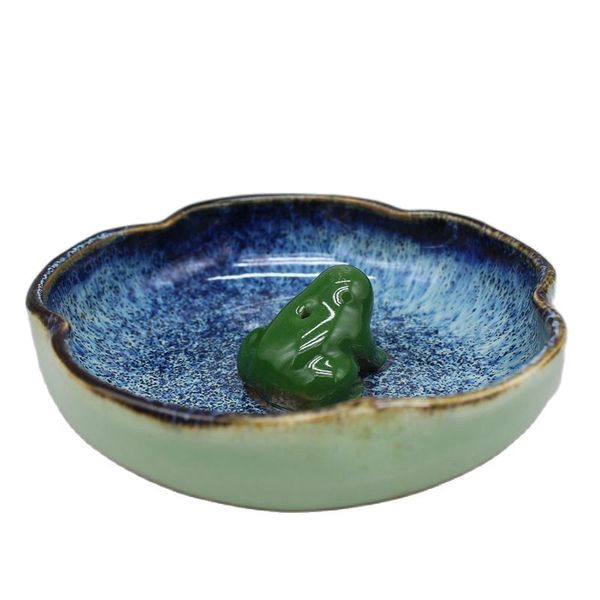 

chinese old porcelain jun porcelain frog brush wash, Silver