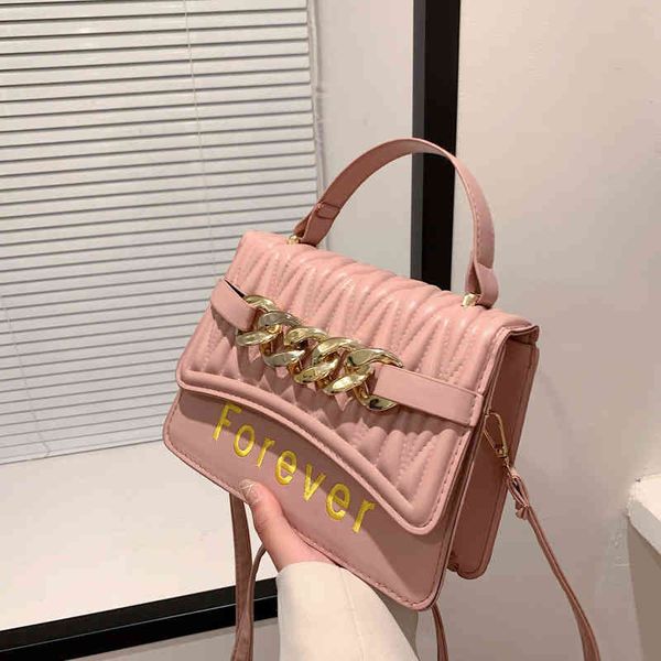 

designer handbags women's bag 2022 new simple fashion trend portable single shoulder messenger bag personalized ins chain small square