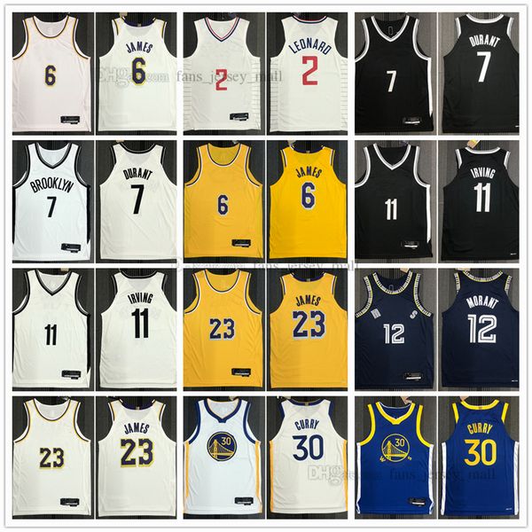 

custom authentic player version stitched basketball jerseys 2 kawhi james leonard 7 kevin 11 kyrie durant irving 30 stephen 12 ja curry mora, Black;red