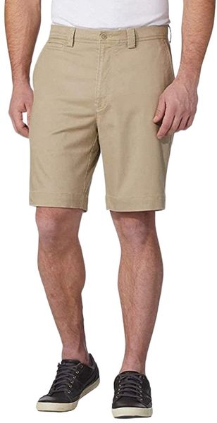 

signature men's twill short d5pl#, White;black