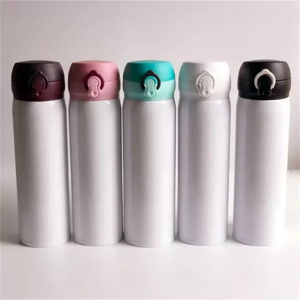 

500ml sublimation straight bounce cup classical drinking tumblers children large capacity diy blank white water bottles sxmy28