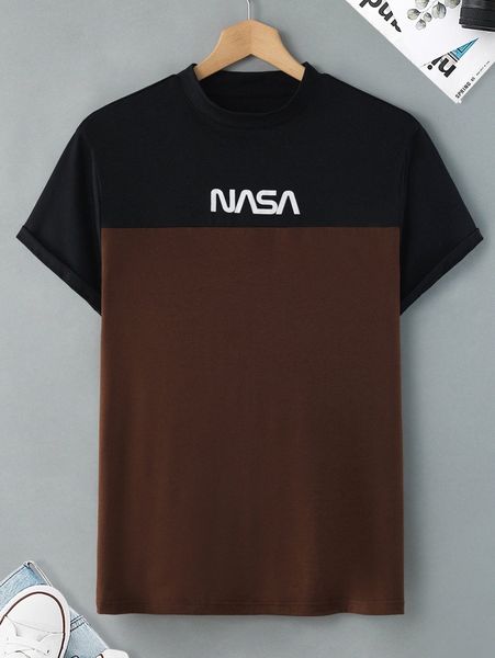 

men two tone letter graphic tee i9hy#, White;black