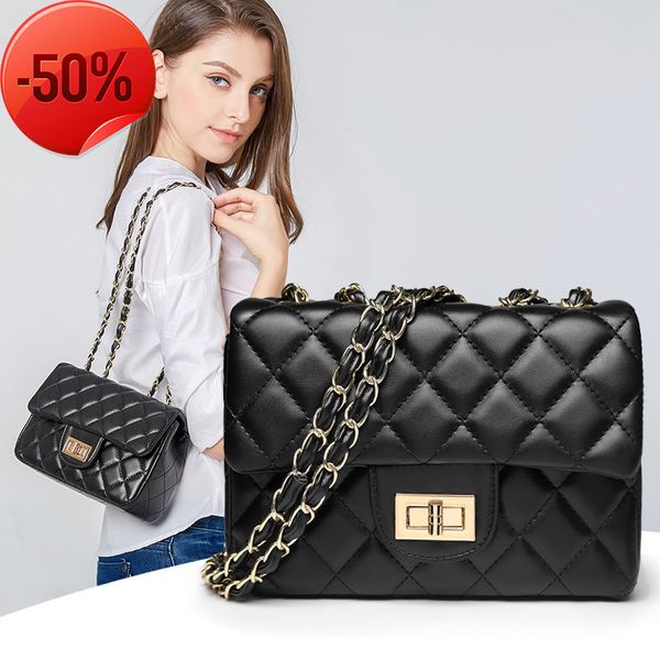 

luxury designerbag women's 2022 spring and summer new korean version easy to take fashion lingge chain simple diagonal lock single shou