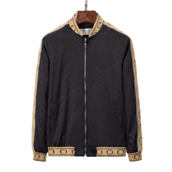 

jackets mens coats sports casual jacket fashion letters printed autumn windbreak long sleeves outerwear, Black;brown