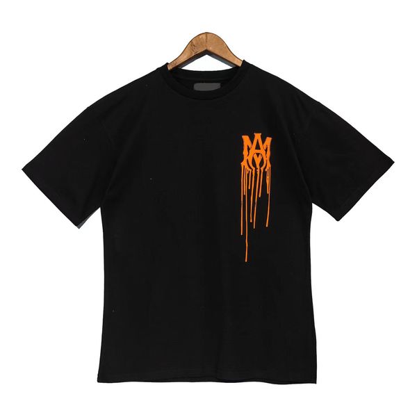 

summer sweatshirt sand new high grade cotton printing short sleeve round neck panel t-shirt oversize color black white eeg aa, Black;brown