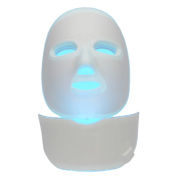 

korea 7 colors led pn light therapy skin mask beauty p light wrinkle acne removal sheild with neck treatment