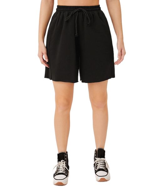 

drawstring waist solid track shorts t74z#, White;black