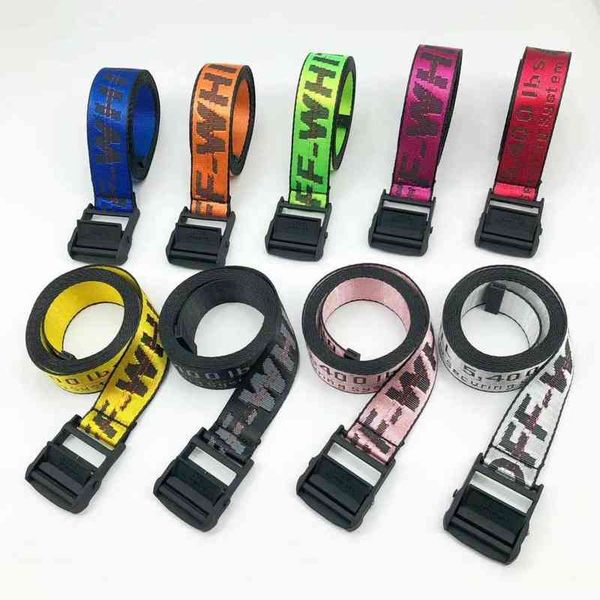 

2022 new trend belt men and women same style red tide whitee fashion industrial embroidery english letter, Black;brown
