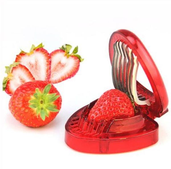 Affettatrice di fragole creativa Utensili per frutta e verdura Intaglio di torte Taglierina decorativa Accessori per gadget da cucina Taglierina per coltelli da intaglio di frutta