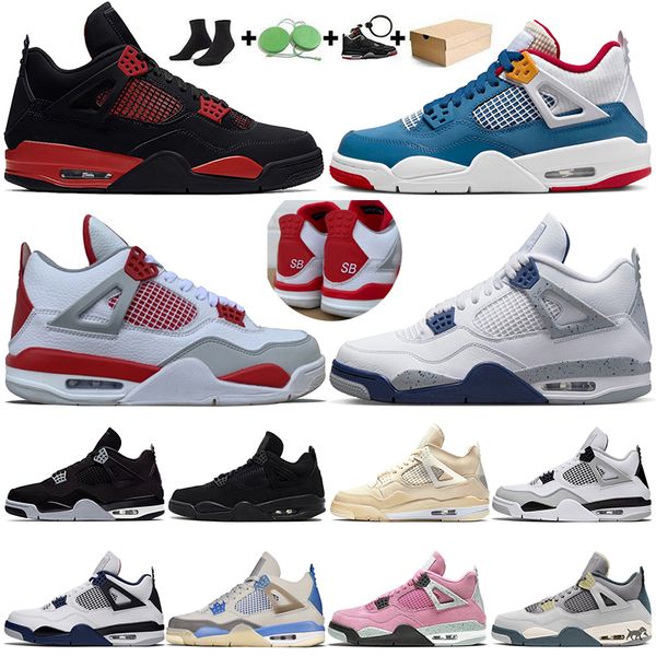 

with box messy room 4s basketball shoes jumpman 4 white oreo off black cat sneakers us 47