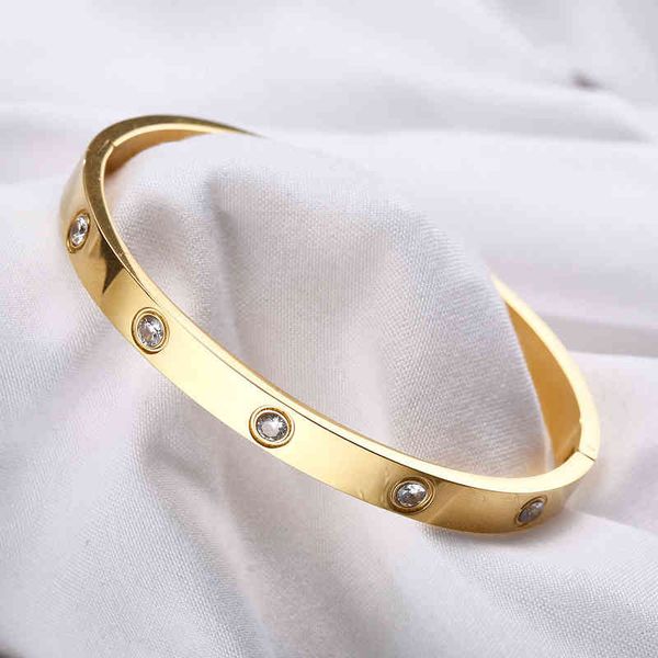 

designer carti er kajia bracelet five generation love series titanium steel men's and women's rose gold fashion simple bracelet, Silver