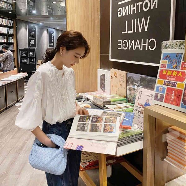 

venetas designer handbags bottegas cloud woven hand underarm leather women's ox horn knotted bag shoulder crossbody5ss 1utz