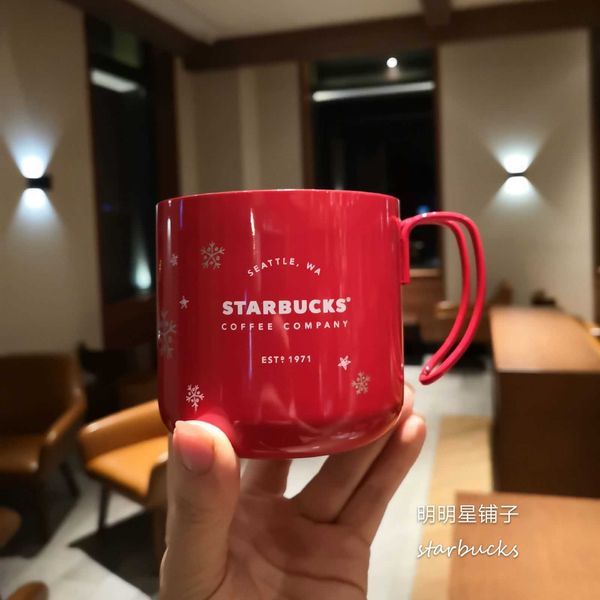 

starbucks new christmas classic stainless steel deskcup lovely girl heart pink mark cup