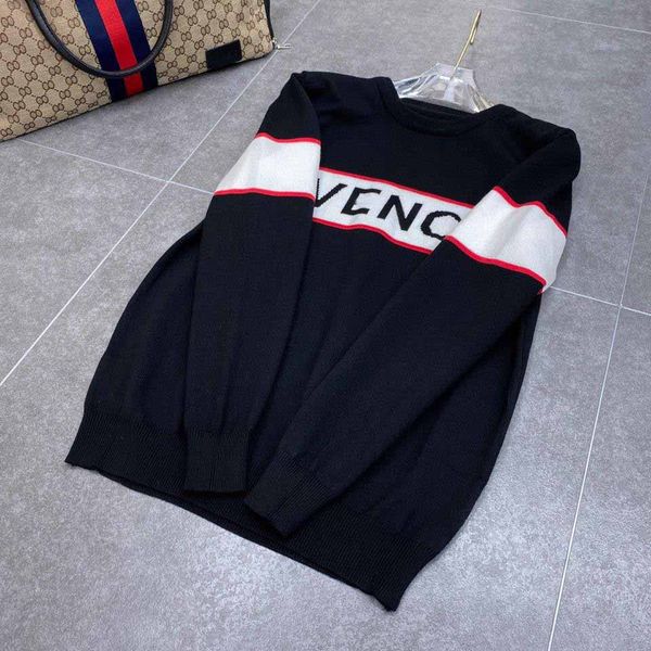 

2022 mens designer sweaters retro classic luxury sweatshirt men arm letter embroidery round neck comfortable high-quality jumper fashion car, White;black