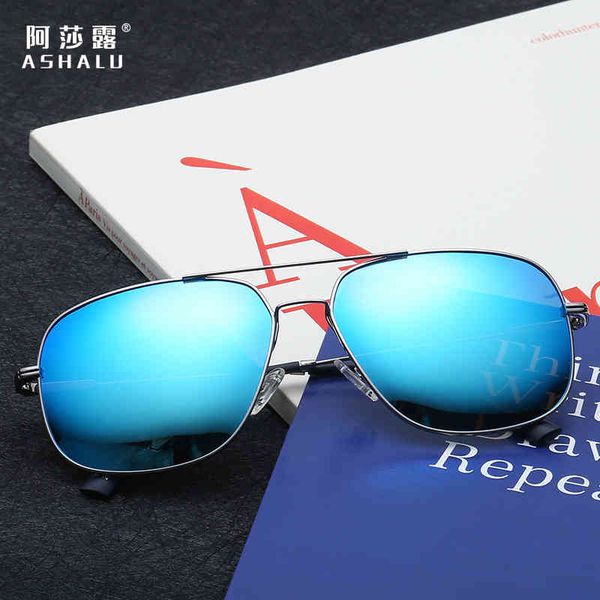 

sunglasses ashalu's metal colorful men's fashion glasses anti ultraviolet polarized zlpb, White;black