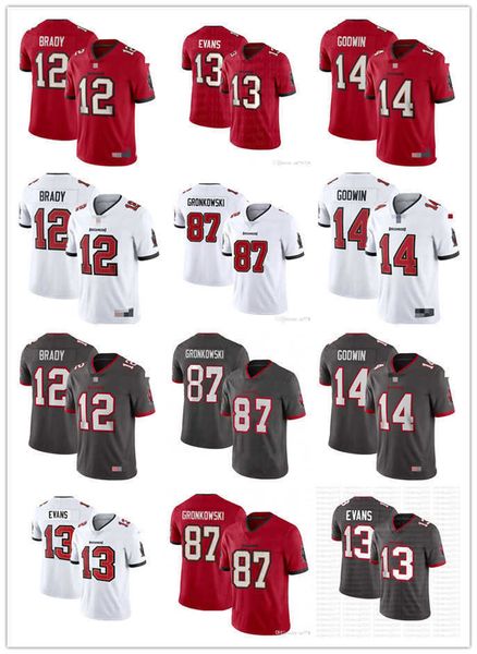 

men women youth tampa''bay''buccaneers''14 chris godwin 12 tom brady 87 rob gronkowski football jersey 13 mike, Black