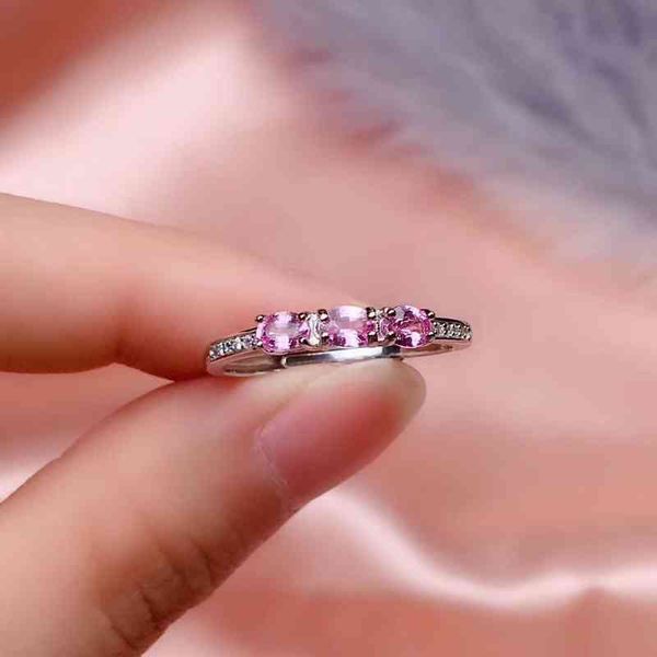 

designer fashion heart ring for woman man love s925 silver inlaid natural pink sapphire ring femininity fashion exquisite color beautiful mo, Slivery;golden