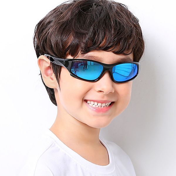 Crianças Esportes Esportes Óculos de sol polarizados lentes colorida Proteção UV Eyewear de moda para meninos e meninas copos de segurança de silicone 220705