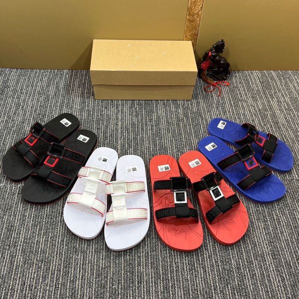 

couple's men's flip slop flat spikes slipper flats red botto sandal outdoor beach slide shoes flips donnas spiked rubber platform, Black