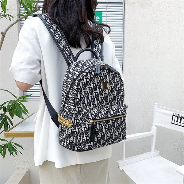 

spring new women's letter backpack college style large capacity schoolbag multipurpose backpack bags_modelpqoa