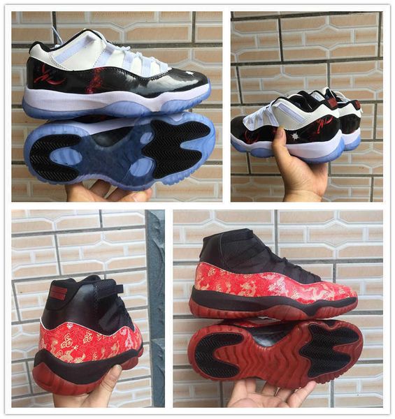 

2019 j11 high red dragon jumpman men basketball shoes athletic sneakers 11s low universe white black mens trainer