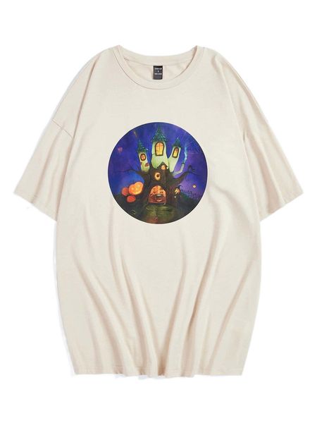 

x tom.pietrzyk drop shoulder graphic print c79x#, White