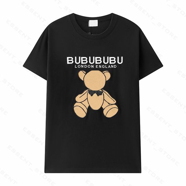 

mens designers t tees shirts letter print round neck short sleeve black white fashion men women tshirts 2022 vdrt, White;black