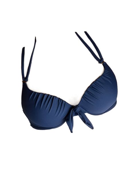 

tie front halter underwire push up bikini 213p#, White;black