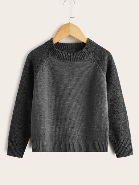 

toddler boys raglan sleeve wool-mix sweater she, Blue