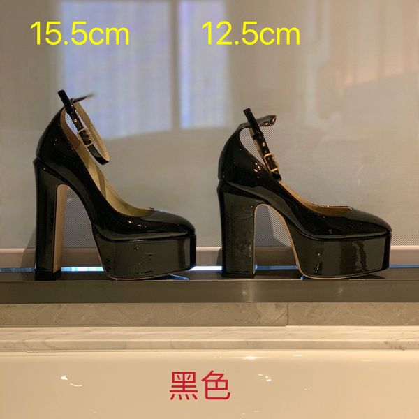 

2022 fashion ladies dress shoes high heels exquisite comfortable thin strap women's ultra high heel platform sandals size 35-42, Black