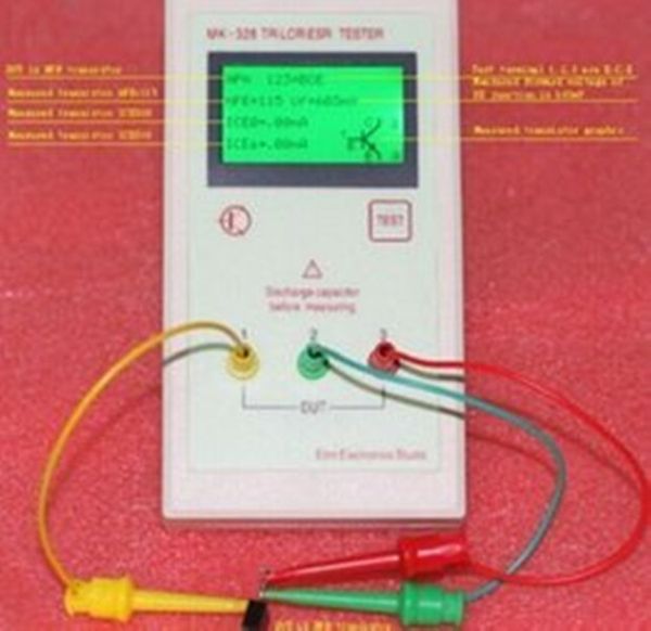 Integrierte Schaltkreise Tragbares MK-328 ESR-Messgerät Tester Transistor Induktivität Kapazität Widerstand LCR TEST MOS/PNP/NPN automatische Erkennung