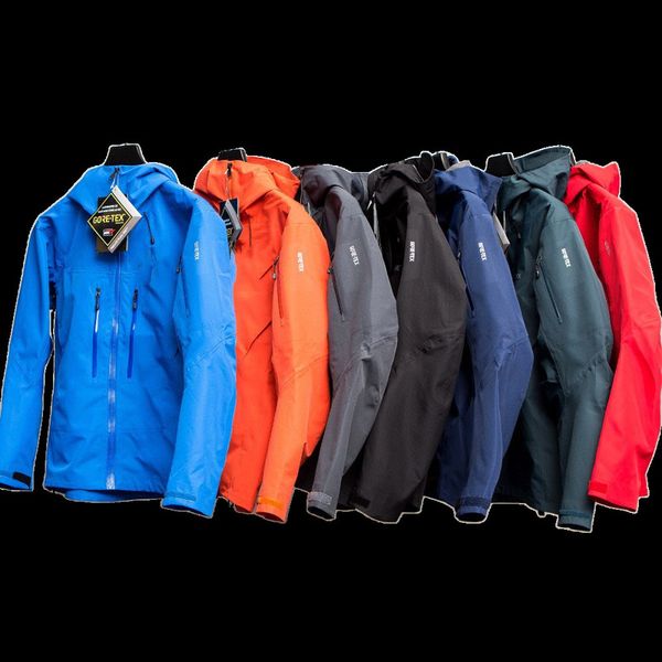 

arc 1 1 three layer outdoor waterproof jacket for men women gore texpro sv jackets male casual hiking coat fashion clothing 220727, Black;brown