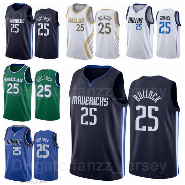 Uomo Bambini Donna Stampato Reggie Bullock Maglia da basket 25 Blu navy Bianco Verde Squadra Colore Traspirante Camicia in puro cotone per gli appassionati di sport Uniforme di alta qualità In vendita