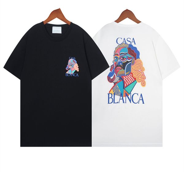 

designer mens casablanc summer style tshirts with printing shirts asian size s-xxl comfort, White;black