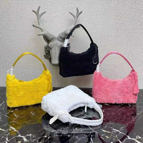 

wholesale high-end plush shoulder bag for women chest pack lady tote hand bags purse messengerbag handbags colorful dickey0750