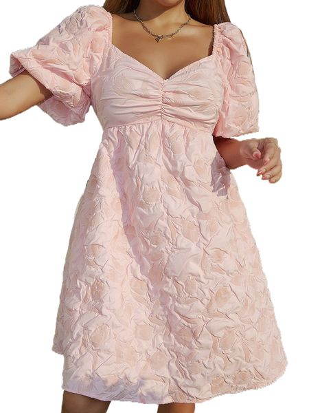 

jacquard sweetheart neck ruched dress q77b#, Black;gray