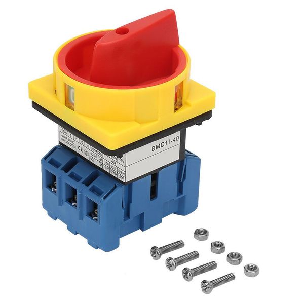 

40a load circuit breaker switch 3-pole 2-position rotary cam on-off power switch