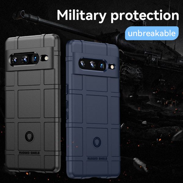 Custodie per cellulari in silicone con scudo robusto per Google Pixel 7 7Pro 6A Pixel6 6Pro Pixel5 5A Pixel4 4A 4XL Pixel3 3A 3XL Cover posteriore per armatura antiurto