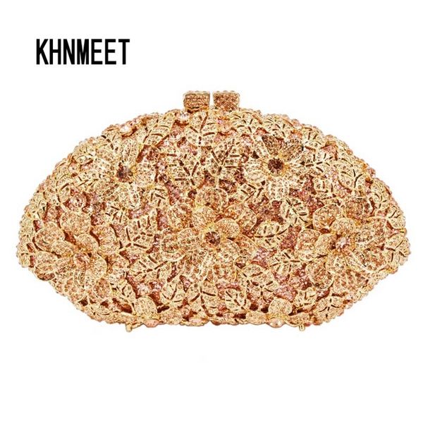 

diamond clutch crystal champagne flower wedding women evening sparkly ladies party pochette banquet prom bag sc282 220624