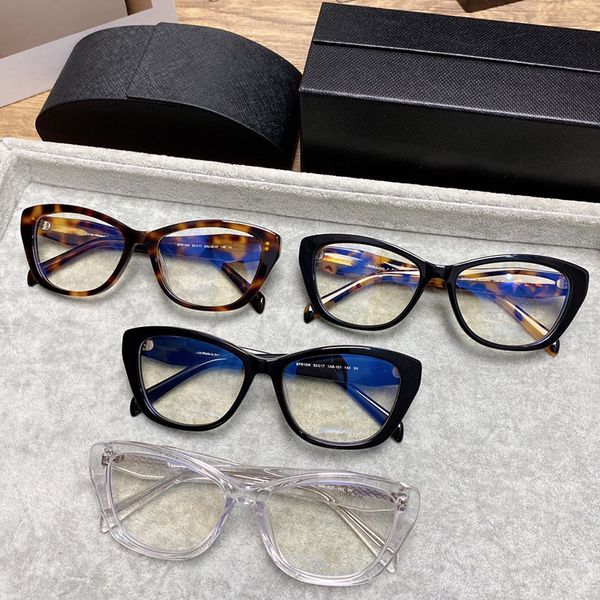 Moda Klasik All-Match Mens Ladies Düz Gözlükler SPR19W Açık Sürüş Gözlük HD Lensler Miss Gözlükleri Orijinal Kutu ile En İyi Kalite