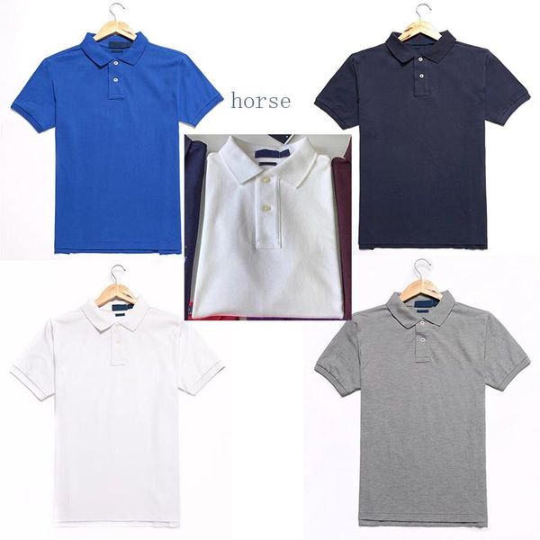 202m Pony Herren Polos T-shirts Frence Horse Marke Ralphs Polo Frauen Mode Stickerei Brief Business Kurzarm T-shirt Asien Größe