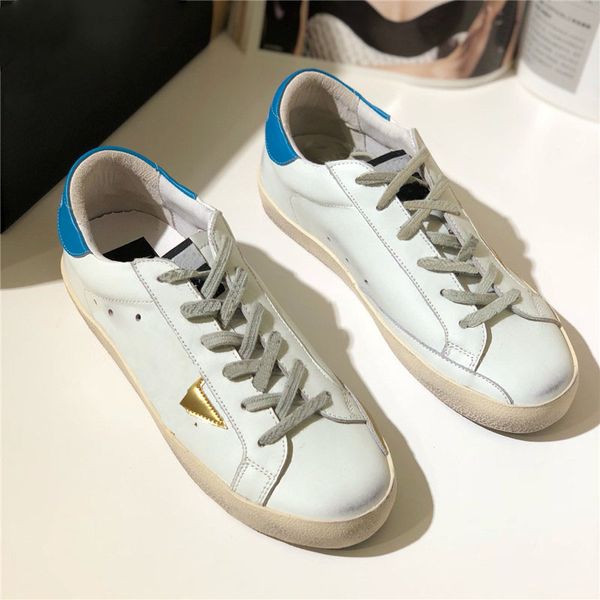 

2022 designer luxury brand-name star casual shoes italian brand made old dirty sneakers sequins classic white men's and women's fl, Black