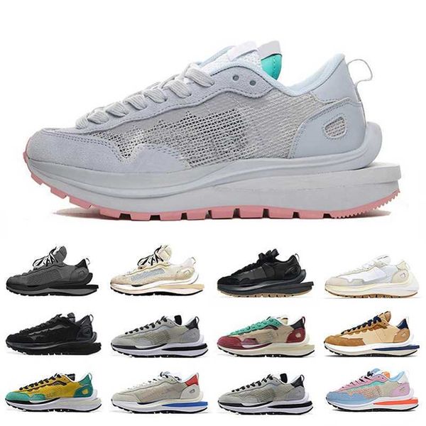 

fashion white nylon vaporwaffle mens running shoes sesame royal fuchsia ldv waffle tour yellow villain red women men sports trainers, Black